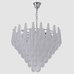 Люстра с подвесками из рифленного стекла в форме капель Textured Glass Chandelier варинант исполнения - 12 | Loft Concept в Твери