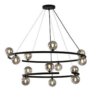 Большая люстра с двумя ярусами Bubble Glass 