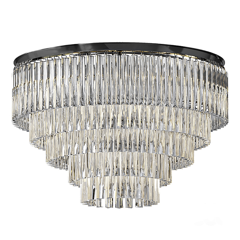 Люстра Odeon C3001–D80/5 Черный Прозрачное Стекло Дымчатый (Smoke) Янтарь (Amber) в Твери | Loft Concept 