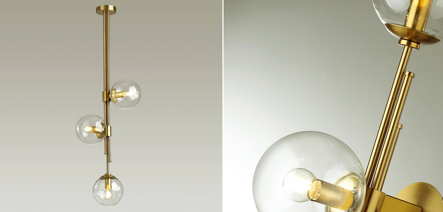 Светильник TRILOGY Ceiling Light Clear glass 100 Светильник TRILOGY Ceiling Light Clear glass 100 - Loft-Concept в Твери