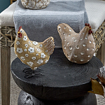 Статуэтка курица с текстурной поверхностью бежевого цвета Rustic Chicken варинант исполнения - 4 | Loft Concept в Твери