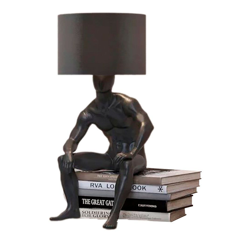 Настольная лампа с абажуром GERTY LAMP Белый Красный Золотой Черный Серебряный Настольная лампа с абажуром GERTY LAMP Белый Красный Золотой Черный Серебряный в Твери | Loft Concept