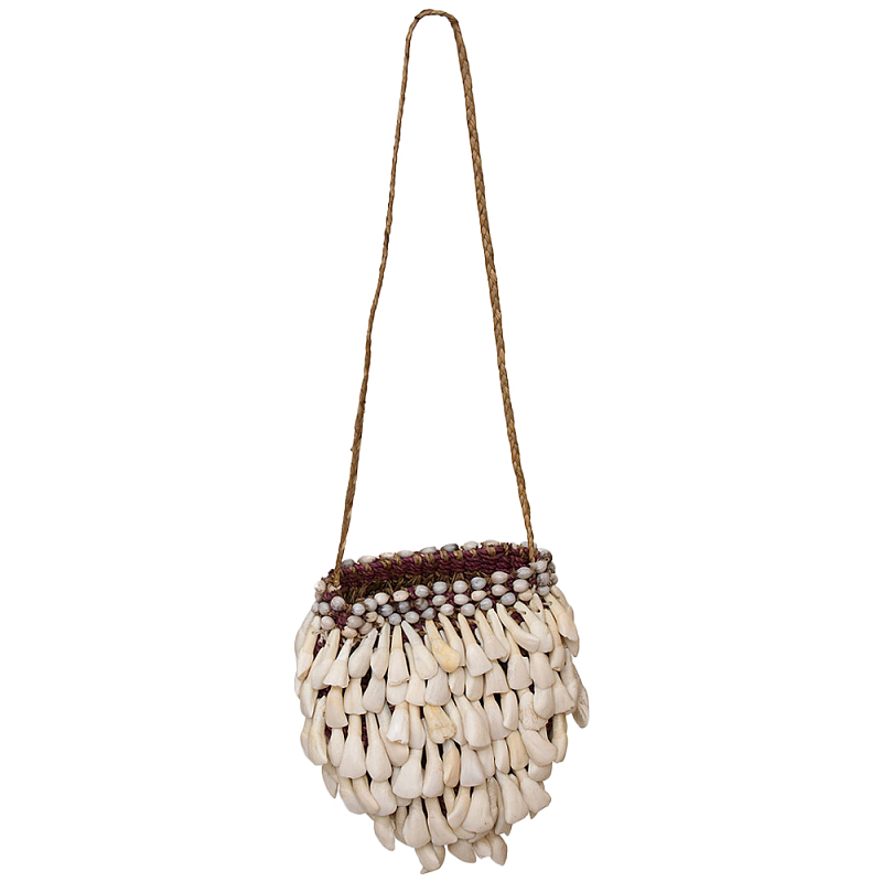 Декоративный этнический аксессуар сумка Aboriginal Bag Бежевый Коричневый Декоративный этнический аксессуар сумка Aboriginal Bag Бежевый Коричневый в Твери | Loft Concept