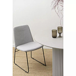 Стул мягкий светло-серый Chair Gray Runners варинант исполнения - 9 | Loft Concept в Твери