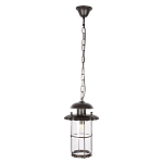 Уличный подвесной светильник с цилиндрическим плафоном на цепи Elysian Lanterns варинант исполнения - 1 | Loft Concept в Твери