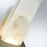 Настольная лампа с белыми вертикальными элементами Alabaster Totem   варинант исполнения - 7 | Loft Concept в Твери