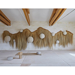 Большая дизайнерская Инсталляция из соломы RAFFIA Installation  варинант исполнения - 3 | Loft Concept в Твери