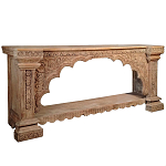 Большая Этническая Консоль с резным орнаментом  варинант исполнения - 1 | Loft Concept в Твери