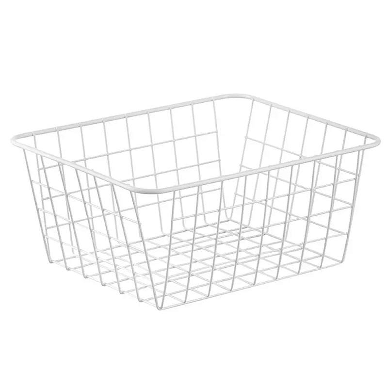 Корзина для хранения железная Iron Basket S Белый Черный Корзина для хранения железная Iron Basket S Белый Черный в Твери | Loft Concept
