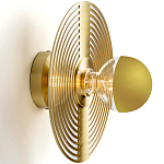 Бра в виде металлического диска Amadis Gold Wall Lamp варинант исполнения - 2 | Loft Concept в Твери