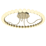 Люстра кольцевая потолочная с круглыми плафонами белого цвета PEARLS Suspension 60 варинант исполнения - 2 | Loft Concept в Твери