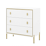 Комод белый глянцевый с тремя ящиками Antique Order варинант исполнения - 1 | Loft Concept в Твери