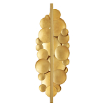 Бра светодиодное из многослойных золотых дисков Metal Disc Chandelier варинант исполнения - 2 | Loft Concept в Твери