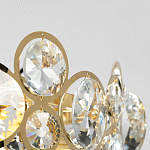 Люстра подвесная из золотых колец 57 см Golden Circles варинант исполнения - 7 | Loft Concept в Твери