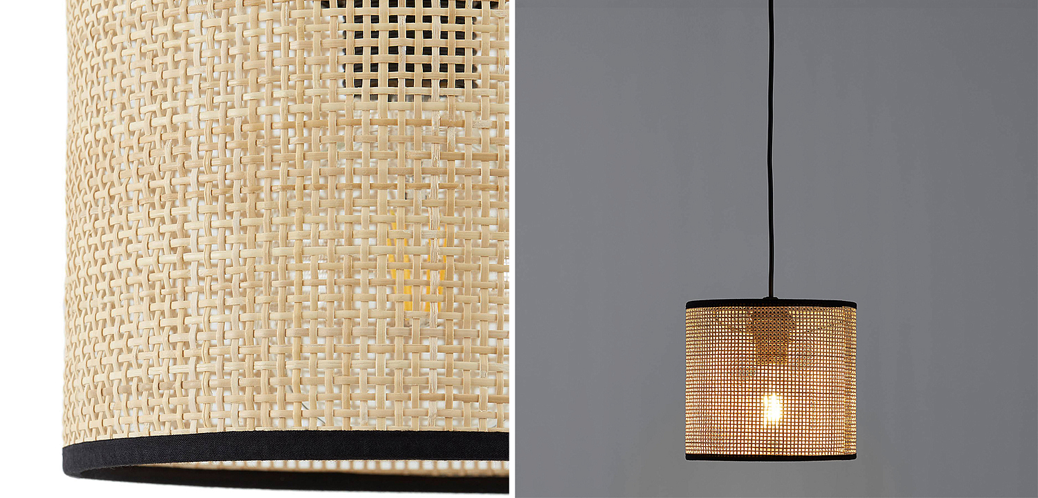 Подвесной светильник Ottar Wicker beige black Подвесной светильник Ottar Wicker beige black - Loft-Concept в Твери