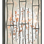 Бра с круглой зеркальной вставкой с эффектом ржавчины Stunning Radiance варинант исполнения - 1 | Loft Concept в Твери