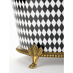 Фарфоровое кашпо Black and white square варинант исполнения - 4 | Loft Concept в Твери