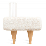 Керамический столик на деревянных ножках «Квадро» варинант исполнения - 4 | Loft Concept в Твери