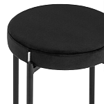 Табурет с мягким круглым сиденьем RIO Black варинант исполнения - 4 | Loft Concept в Твери