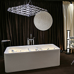 Люстра подвесная с тонкой металлической конструкцией цвета хром Quasar варинант исполнения - 8 | Loft Concept в Твери