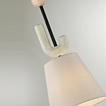 Подвесной светильник с бежевым тканевым плафоном Flourish варинант исполнения - 4 | Loft Concept в Твери