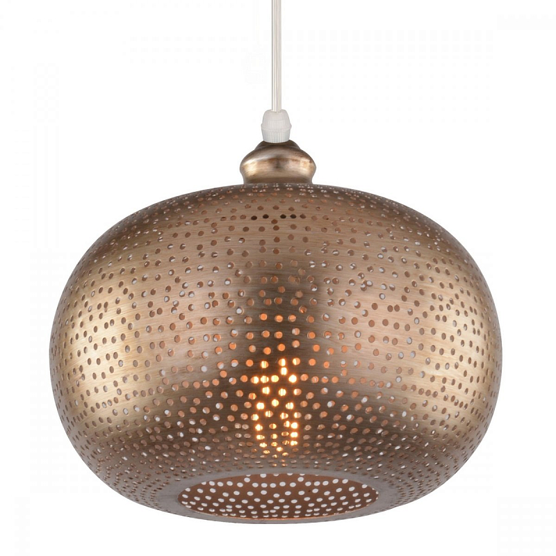Подвесной светильник perforation oriental ornament sphere Золотой в Твери | Loft Concept 