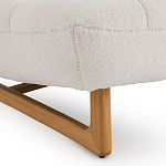 Кресло с обивкой букле Lino White  Boucle Armchair варинант исполнения - 5 | Loft Concept в Твери