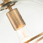 Потолочный светильник с прозрачным стеклянным шаром с эффектом пузырьков Hinkley варинант исполнения - 18 | Loft Concept в Твери