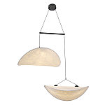 Подвесной светильник с белыми плафонами в форме облака Диаметр 60+60 см Cloud Junction варинант исполнения - 1 | Loft Concept в Твери