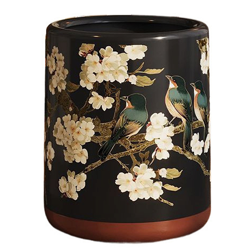 Мусорное ведро в китайском стиле Flower Trash Can Мульти Мусорное ведро в китайском стиле Flower Trash Can Мульти в Твери | Loft Concept