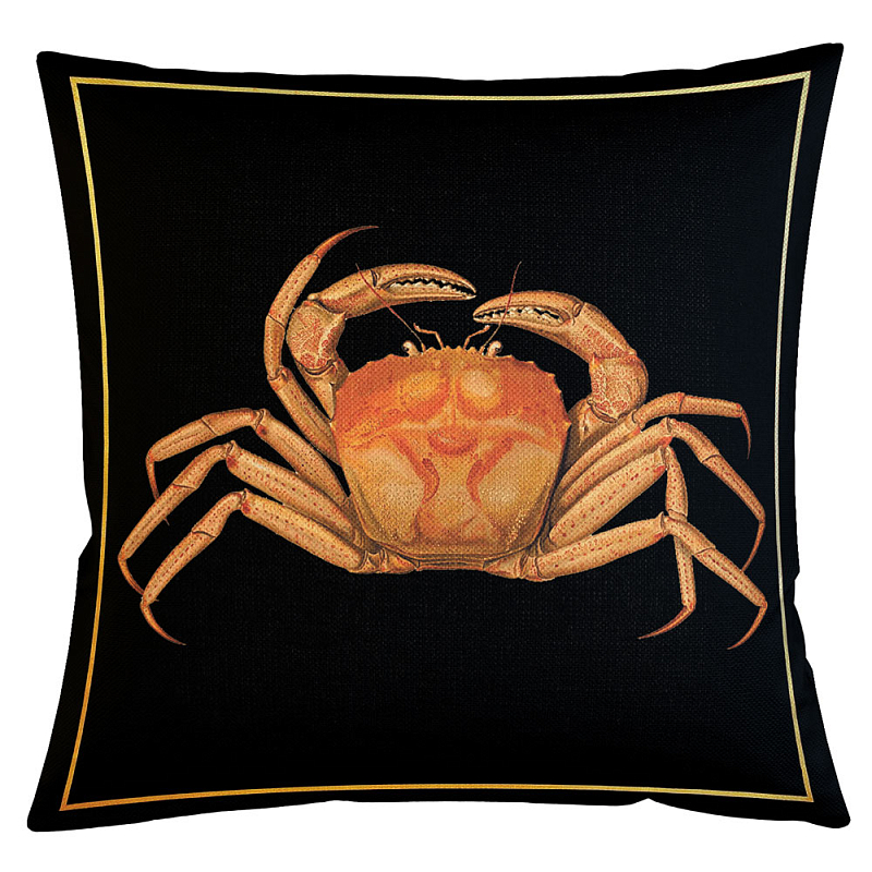 Декоративная подушка Crab Бежевый Черный Декоративная подушка Crab Бежевый Черный в Твери | Loft Concept