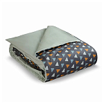 Постельное белье из сатина с принтом треугольники 150х200 см Triangular Dreams варинант исполнения - 1 | Loft Concept в Твери