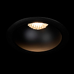 Встраиваемый спот светодиодный круглый черного цвета с углублением Ombra Lux  варинант исполнения - 1 | Loft Concept в Твери