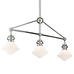 Люстра линейная с ромбовидными плафонами Pointed Diamond Shade варинант исполнения - 2 | Loft Concept в Твери