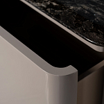 Тумба под телевизор с мраморной столешницей Presentability варинант исполнения - 4 | Loft Concept в Твери