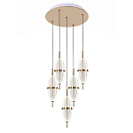 Люстра подвесная с прозрачными фактурными плафонами Reflection of Light варинант исполнения - 1 | Loft Concept в Твери