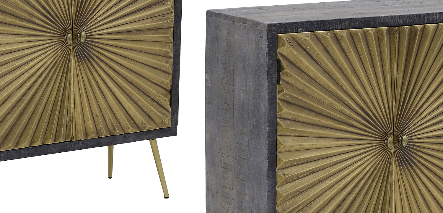 Комод с рельефным фасадом Loritz Sun Chest of Drawers Комод с рельефным фасадом Loritz Sun Chest of Drawers - Loft-Concept в Твери