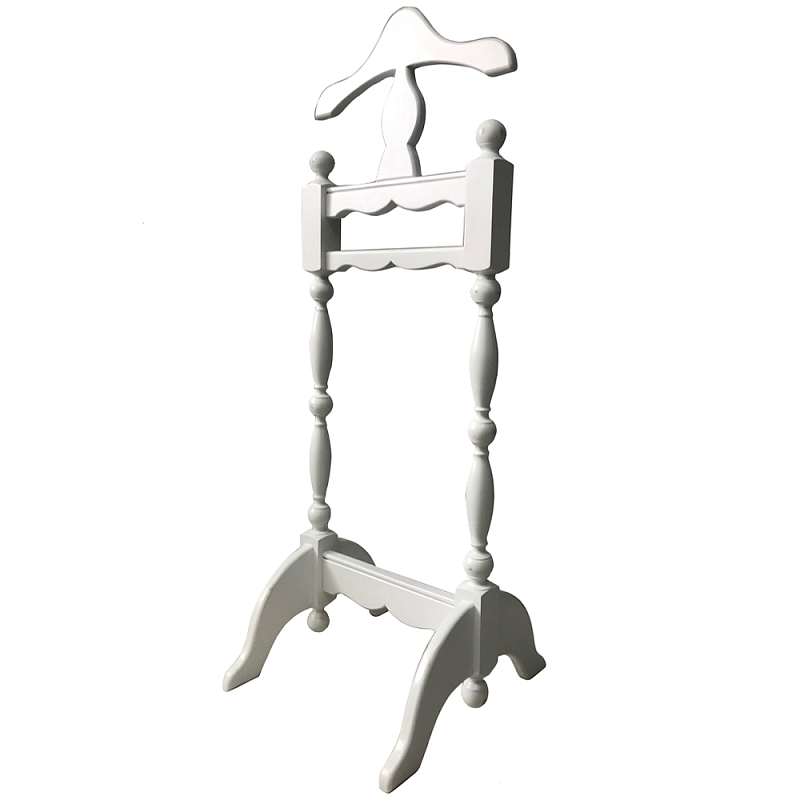 Напольная деревянная вешалка с плечиками Wooden Floor Hanger with Hangers Provence Белый Напольная деревянная вешалка с плечиками Wooden Floor Hanger with Hangers Provence Белый в Твери | Loft Concept