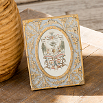 Декоративный постер в раме с рельефным растительным узором арабески New Collection of Arabesques Poster варинант исполнения - 5 | Loft Concept в Твери