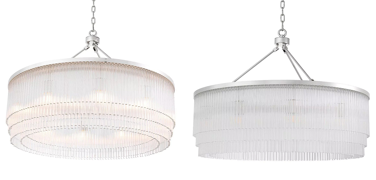 Люстра Eichholtz Chandelier Hector L Nickel Люстра Eichholtz Chandelier Hector L Nickel - Loft-Concept в Твери