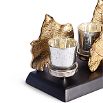 Подсвечник Cozy Light с декором кленовыми листьями варинант исполнения - 2 | Loft Concept в Твери