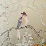 Обои ручная роспись Temple Newsam White Gold gilded silk варинант исполнения - 5 | Loft Concept в Твери