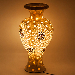 Настольная лампа из перламутра в виде вазы Indonesian Vase варинант исполнения - 2 | Loft Concept в Твери