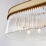 Люстра подвесная овальная со стеклянными трубками Длина 100 см Nembus варинант исполнения - 4 | Loft Concept в Твери