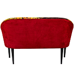 Диван двухместный из натурального бука красный с цветным принтом Impressionism in Art варинант исполнения - 2 | Loft Concept в Твери