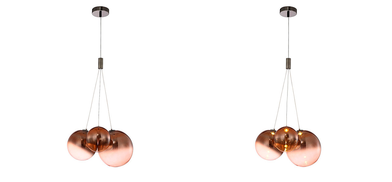 Светильник подвесной медь Balls Lamp Светильник подвесной медь Balls Lamp - Loft-Concept в Твери