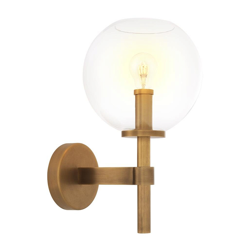Бра Wall Lamp Jade Латунь Прозрачный (Transparent) Бра Wall Lamp Jade Латунь Прозрачный (Transparent) в Твери | Loft Concept