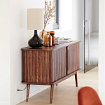 Низкий буфет с 2-мя раздвижными дверцами Toinette Light Cupboard варинант исполнения - 13 | Loft Concept в Твери