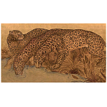 Картина с изображением Леопардов Leopards by stream варинант исполнения - 3 | Loft Concept в Твери