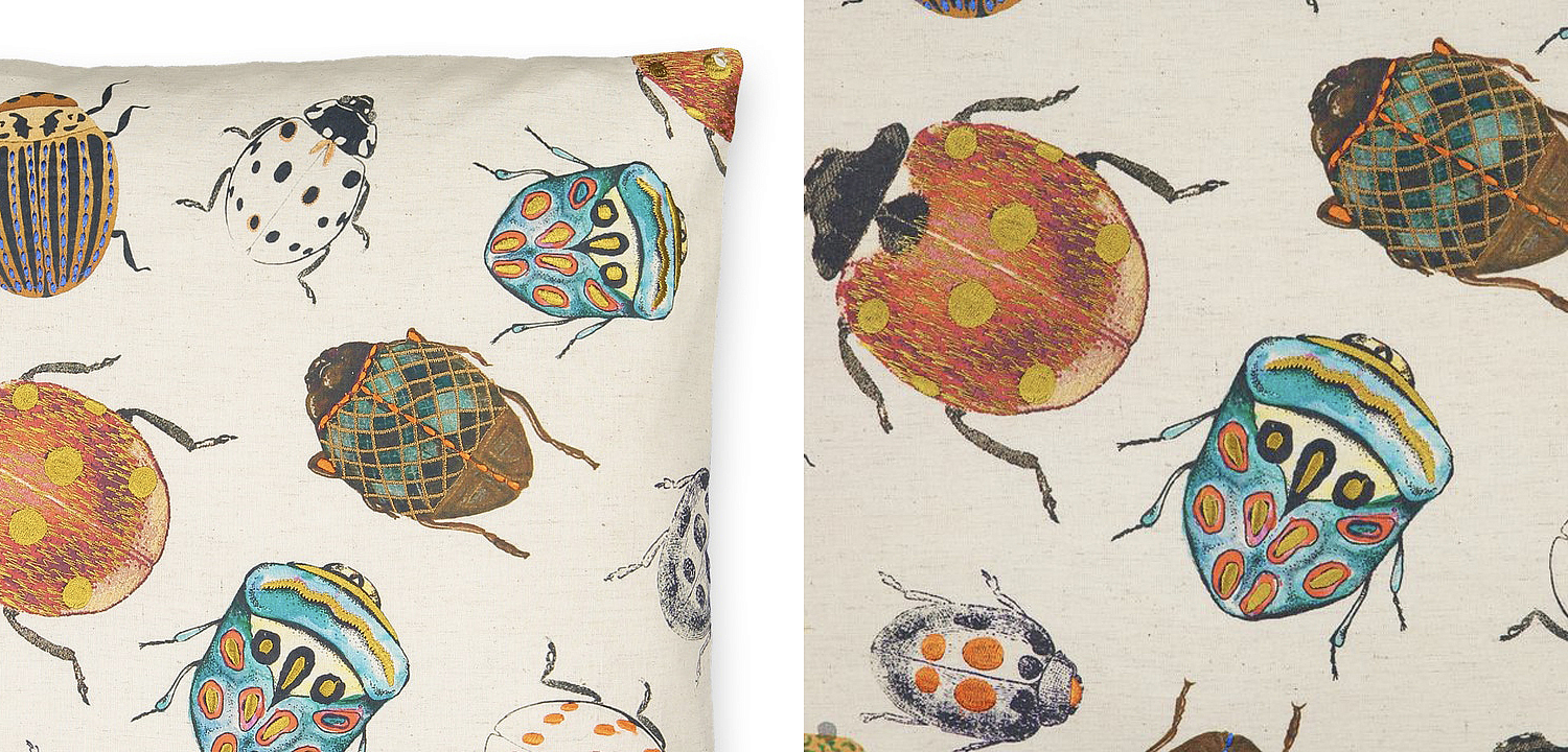 Подушка Beetles Подушка Beetles - Loft-Concept в Твери